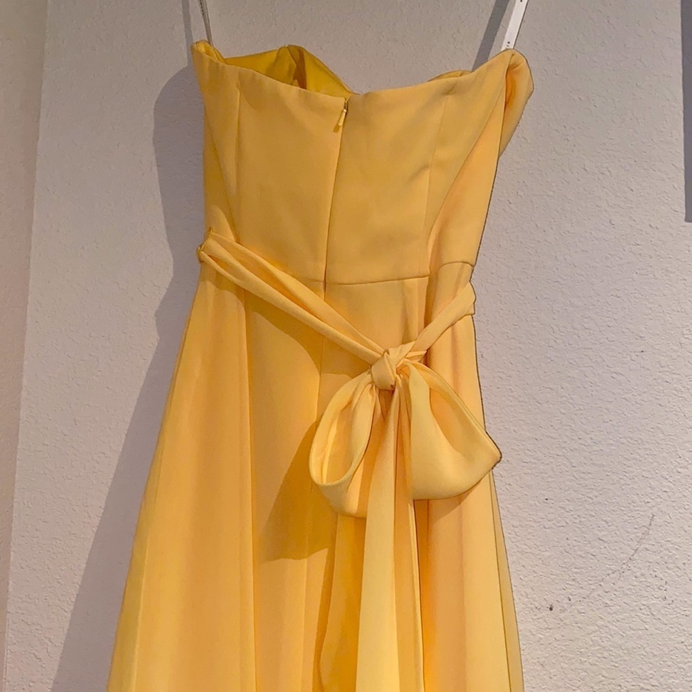 After Six yellow buttercup bridesmaid dress size 0 - Picture 3 of 5